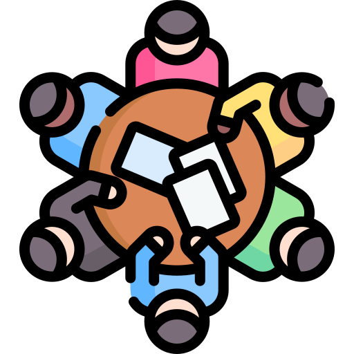 Students and teacher icon